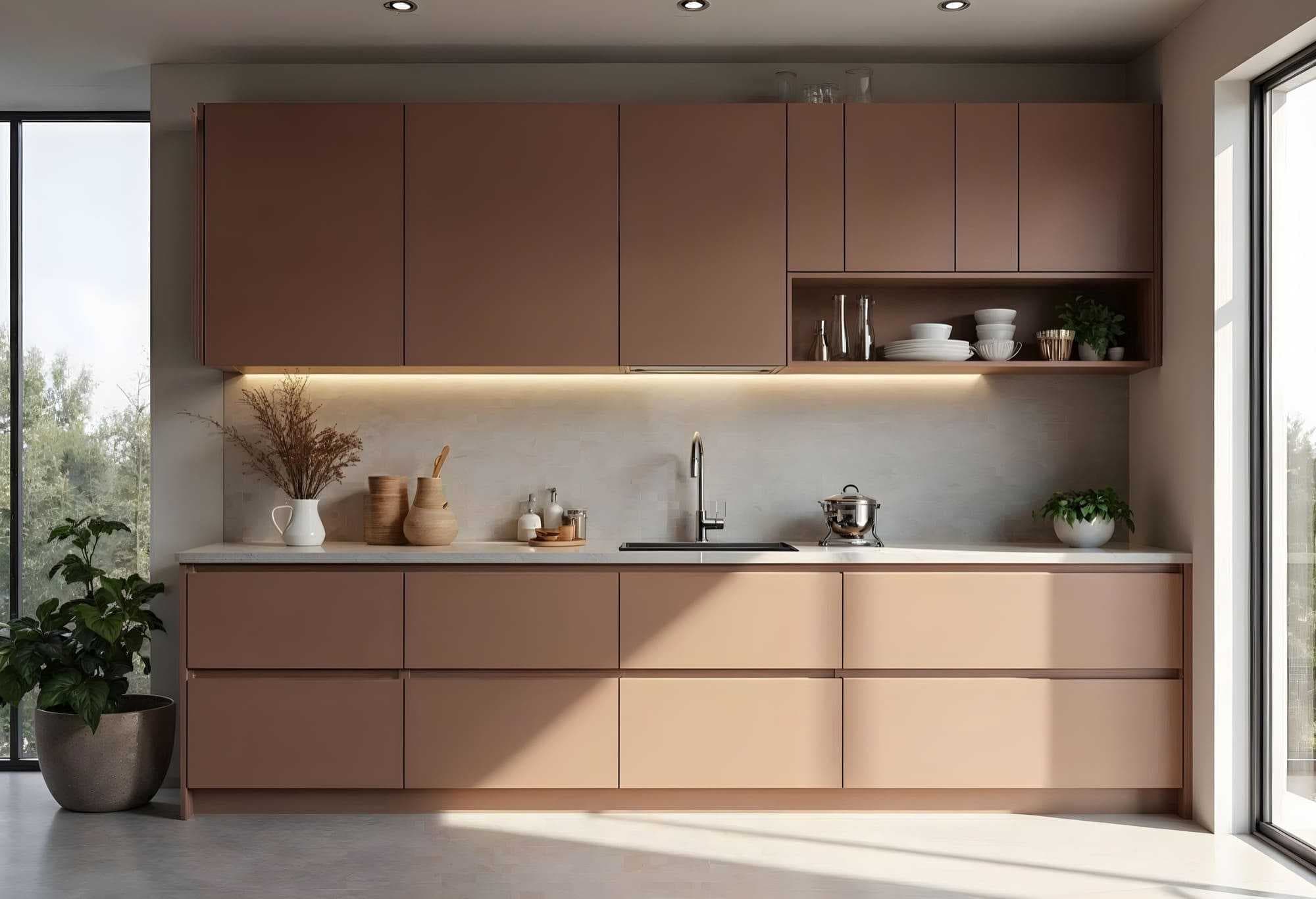 Straight-kitchen