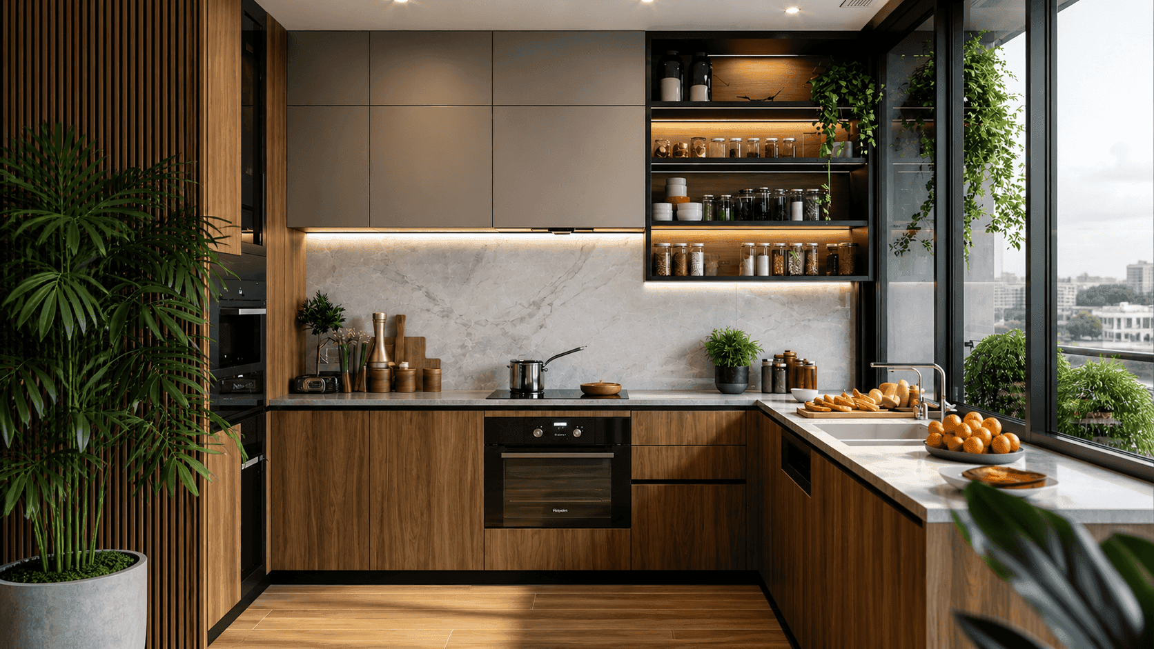 L-Shaped Kitchen