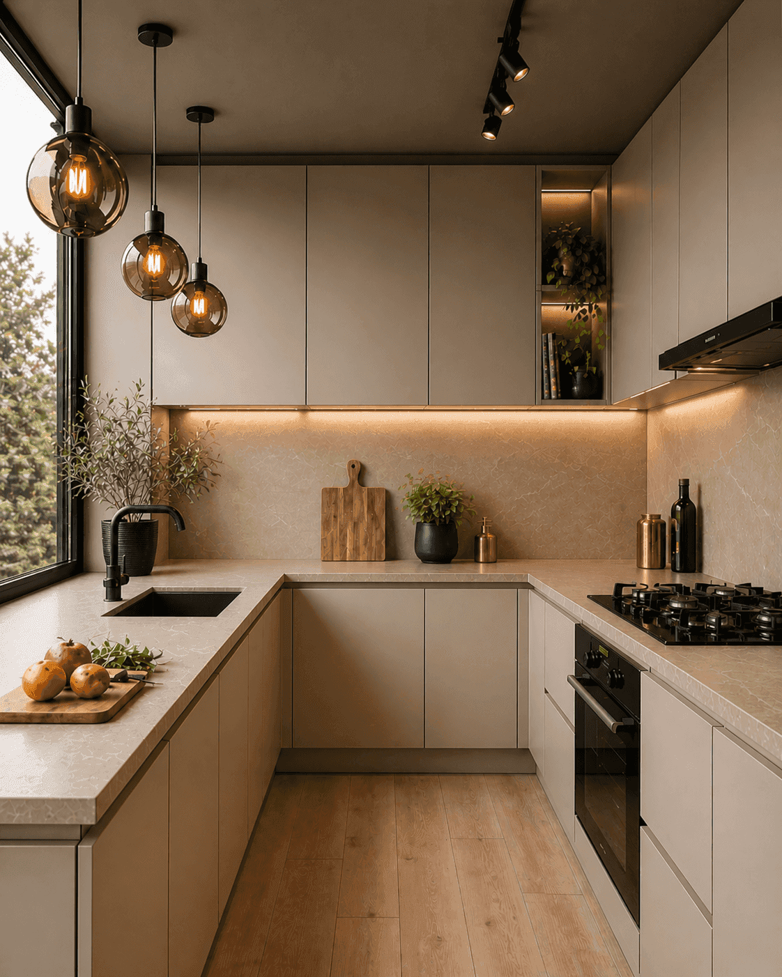 U-Shaped Kitchen